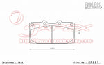 ENDLESS SSS Front Brake Pads EP351 for LEGACY B4 BE5