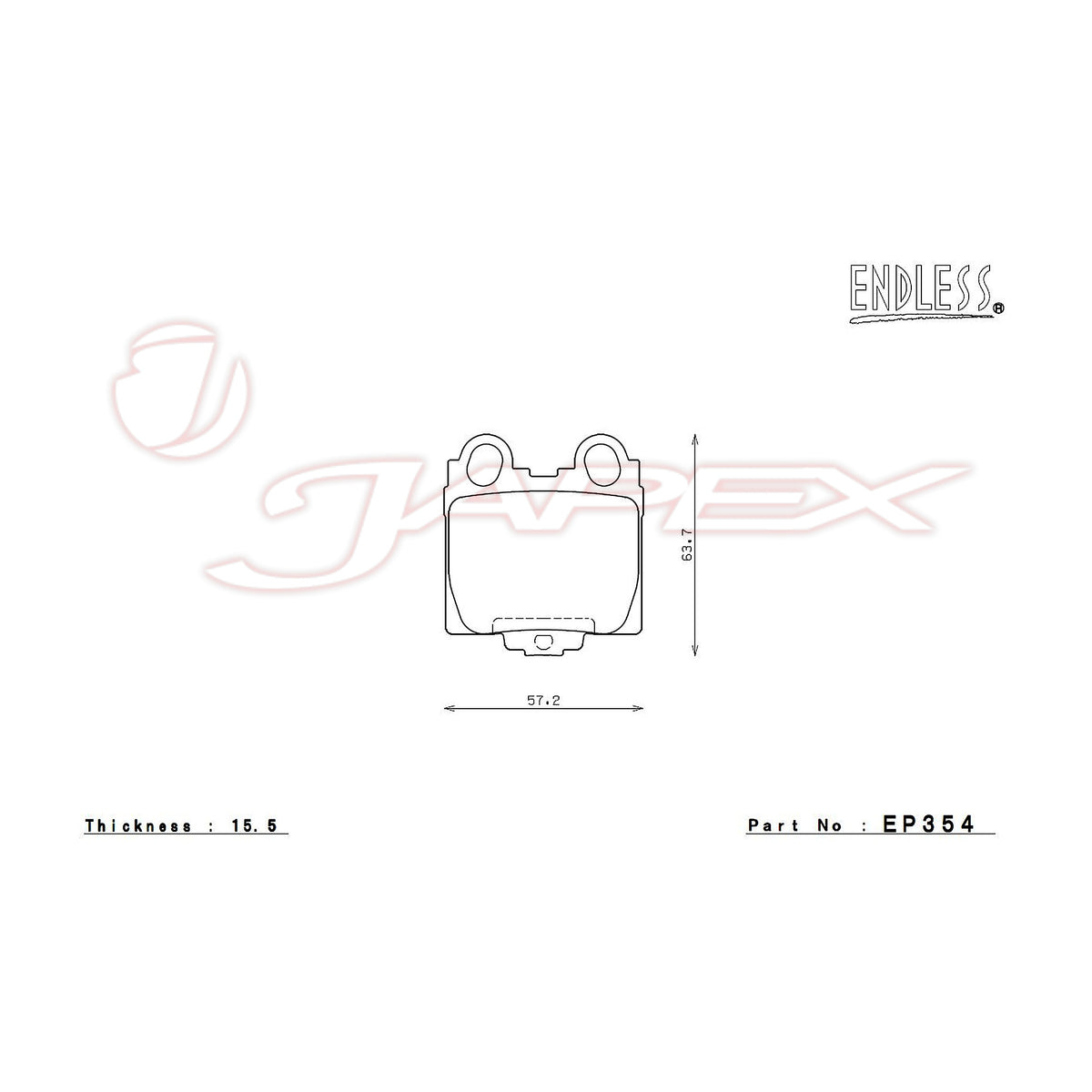 ENDLESS SR01 Rear Brake Pads EP354 for CROWN JZS171 / UZS173