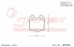 ENDLESS SSS Rear Brake Pads EP354 for ALTEZZA SXE10