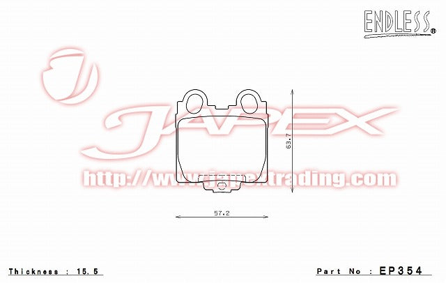 ENDLESS SSS Rear Brake Pads EP354 for ALTEZZA SXE10