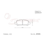 ENDLESS SSS Rear Brake Pads EP355 for LEGACY OUTBACK BP9 / BPE / BPH