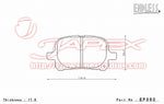 ENDLESS SSS Front Brake Pads EP360 for MARK II QUALIS MCV20W / MCV21W