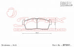 ENDLESS SSS Front Brake Pads EP361 for KEI HN11S / HN21S