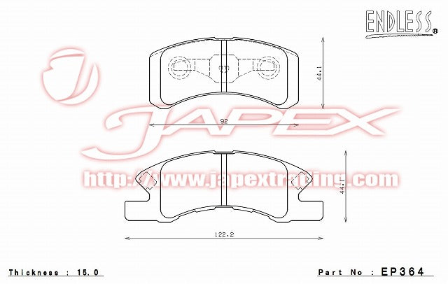 ENDLESS SSS Front Brake Pads EP364 for TOPPO BJ H42V / H47V
