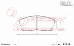 ENDLESS SSS Front Brake Pads EP368 for INSPIRE UA5