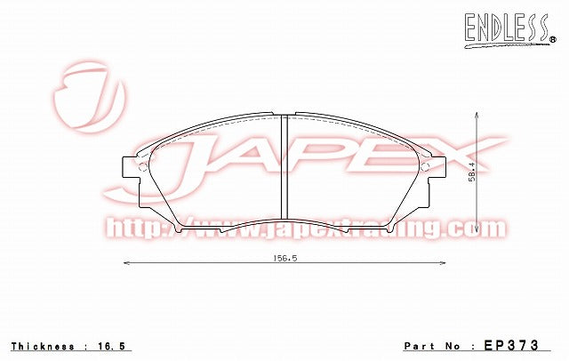 ENDLESS SSS Front Brake Pads EP373 for CIMA HGY51