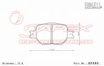 ENDLESS SSS Front Brake Pads EP380 for PROGRES JCG10 / JCG11