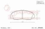 ENDLESS SSS Front Brake Pads EP392 for STREAM RN1 / RN3 / RN4