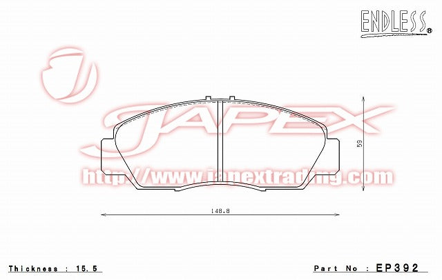 ENDLESS SSS Front Brake Pads EP392 for STREAM RN1 / RN3 / RN4