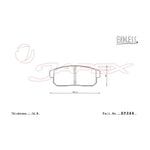 ENDLESS SR01 Rear Brake Pads EP399 for TINO HV10 / V10