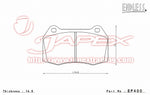 ENDLESS SSS Front Brake Pads EP400 for INTEGRA DC5