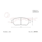 ENDLESS SSS Front & Rear Brake Pad Set EP403 / EP385 for ESTIMA MCR30W / MCR40W / ACR30W / ACR40W