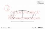ENDLESS SSS Front Brake Pads EP411 for IMPREZA ANESIS GE2 / GE3