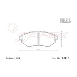 ENDLESS SR01 Front & Rear Brake Pad Set EP417 / EP472 for LEGACY TOURING WAGON BRM