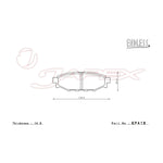 ENDLESS SR01 Front & Rear Brake Pad Set EP386 / EP418 for IMPREZA SPORT GP6 / GP7