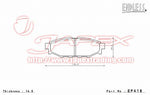 ENDLESS CCRg Rear Brake Pads EP418 for IMPREZA ANESIS GE6 / GE7