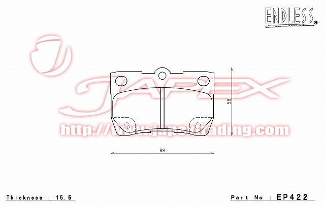 ENDLESS SSS Rear Brake Pads EP422 for GS450h GWS191