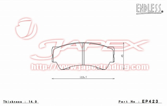 ENDLESS SSS Front Brake Pads EP423 for N BOX JF1 / JF2