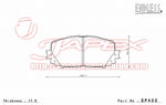 ENDLESS SSS Front Brake Pads EP433 for RACTIS MCP120 / MCP122