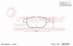 ENDLESS SSS Rear Brake Pads EP434 for VITZ NCP91