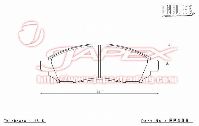 ENDLESS SSS Front Brake Pads EP436 for LANDY SC26 / SNC26