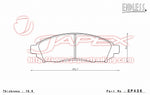 ENDLESS SSS Front Brake Pads EP436 for SERENA C26 / NC26 / FC26 / FNC26 / HFC26