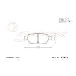 ENDLESS SR01 Rear Brake Pads EP438 for ATENZA SPORT GG3S
