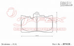ENDLESS SSS Front Brake Pads EP439 for GS430 UZS190