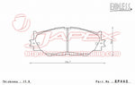ENDLESS SSS Front Brake Pads EP440 for IS250 GSE30