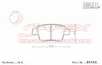 ENDLESS SSS Rear Brake Pads EP443 for ALPHARD ANH20W / GGH20W