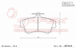 ENDLESS SSS Front Brake Pads EP444 for COLT Z27AG