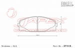ENDLESS SSS Front Brake Pads EP448 for HIACE 200 series