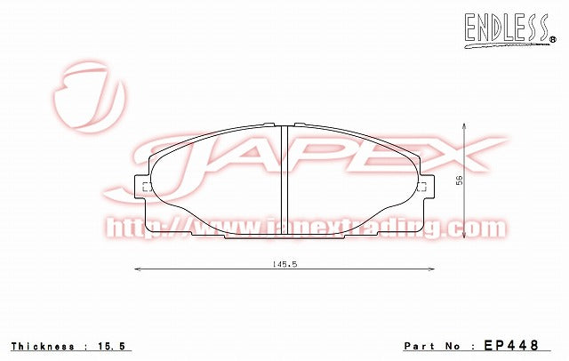 ENDLESS SSS Front Brake Pads EP448 for REGIUS ACE 200 series