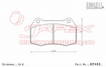 ENDLESS SSS Front Brake Pads EP450 for CIVIC FD2