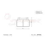 ENDLESS SR01 Front & Rear Brake Pad Set EP357 / EP452 for LANCER EVOLUTION X(10)EVO10 CZ4A