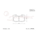 ENDLESS SR01 Front & Rear Brake Pad Set EP461 / EP462 for FUGA KY51