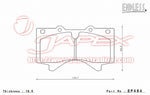 ENDLESS SSS Front Brake Pads EP464 for LANDCRUISER 200 UZJ200W / URJ202W
