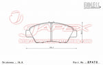 ENDLESS SSS Front Brake Pads EP473 for FIT GK3 / GK4