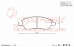 ENDLESS SSS Front Brake Pads EP474 for NOTE E12 / NE12