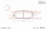 ENDLESS SSS Front Brake Pads EP476 for PRIUS ZVW35