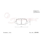 ENDLESS SR01 Rear Brake Pads EP480 for CIVIC FN2