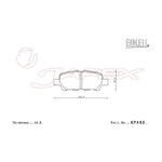ENDLESS SSS Rear Brake Pads EP482 for LEAF ZEO / AZEO