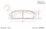 ENDLESS SSS Front Brake Pads EP485 for ELGRAND PE52 / TE52 / PNE52 / TNE52