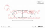 ENDLESS SSS Front Brake Pads EP487 for SWIFT ZC32S
