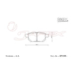 ENDLESS SSS Rear Brake Pads EP488 for SWIFT ZC72S / ZD72S