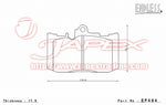 ENDLESS SSS Front Brake Pads EP494 for MARK X GRX130 / GRX133