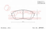 ENDLESS SSS Front Brake Pads EP497 for ATENZA GJEFP / GJ5FP / GJ2FP / GJ2AP