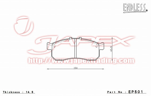 ENDLESS SSS Front Brake Pads EP501 for N-WGN JH1 / JH2