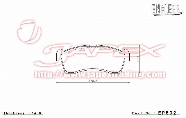 ENDLESS SSS Front Brake Pads EP502 for EK CUSTOM B11W