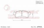 ENDLESS SSS Front Brake Pads EP503 for WAKE LA700S / LA710S